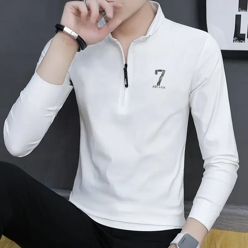 Pullovers Polo T Shirt for Men Plain Man Sweatshirt Unicolor Casual Quotes Winter New Xl Original High Quality Aesthetic Funny