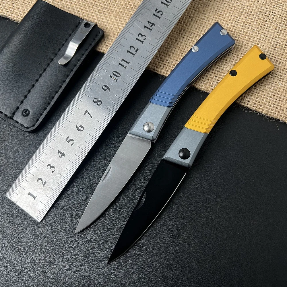 

Складной нож Free Wolf FW-315 с лезвием из стали M390 и рукоятью из алюминиевого сплава для охоты, кемпинга, кухни и повседневного ношения (EDC)