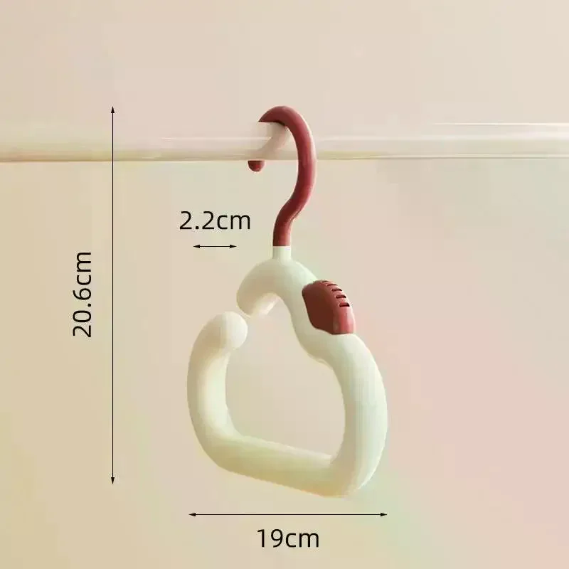 Rotatable Multifunctional Hanger Scarf Belt Tie Hat Display Rack for Home Dorm Apartment Closet Space Saving Organizer