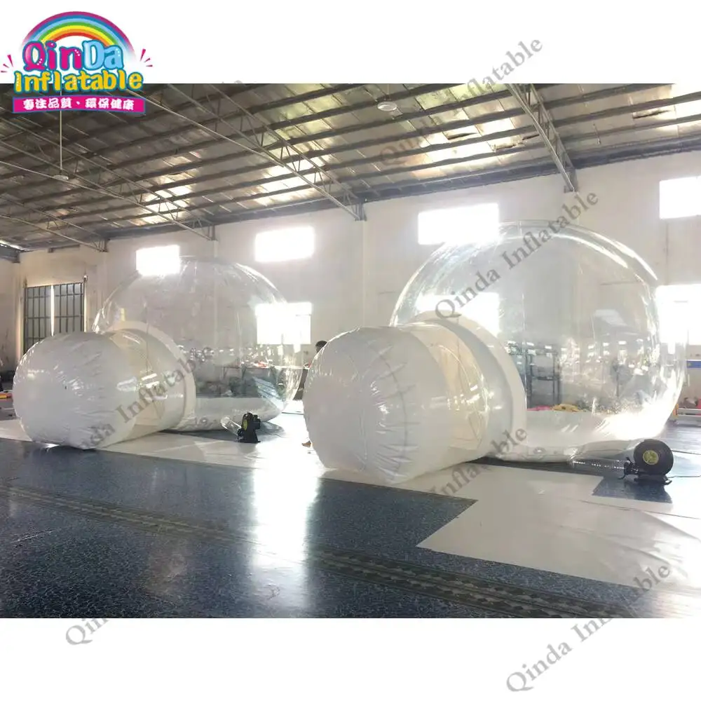 เต็นท์เป่าลมใสสำหรับครอบครัวในสวนหลังบ้าน เต็นท์เป่าลมสำหรับตั้งแคมป์ ขายเต็นท์เป่าลมทรงฟองอากาศ