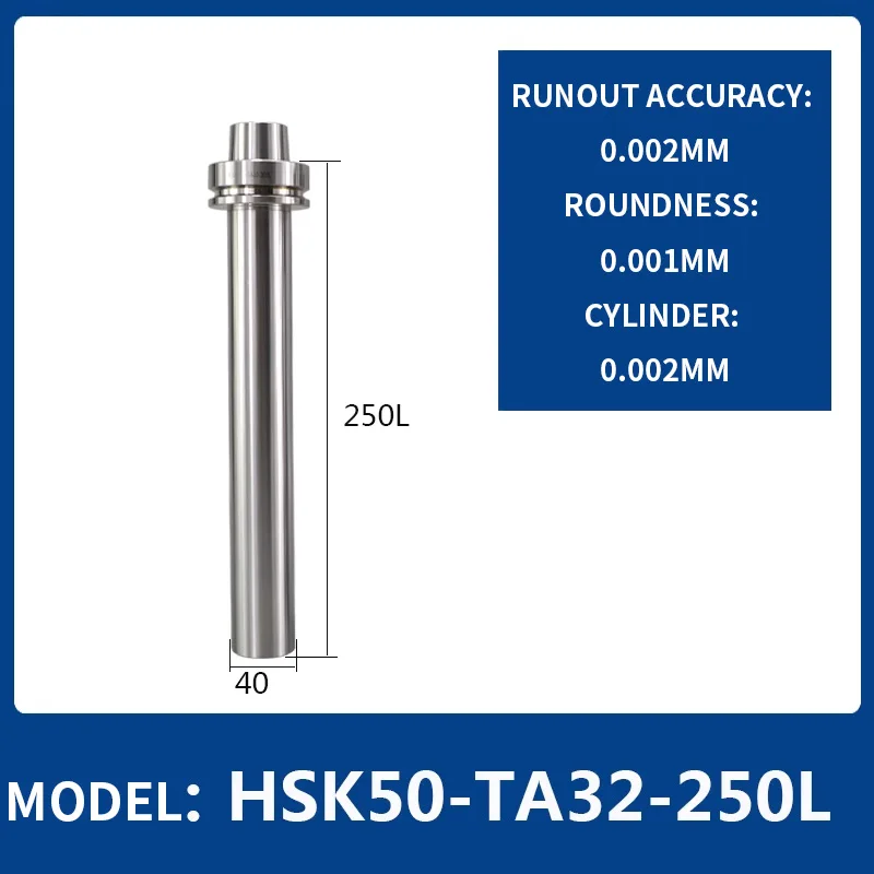 Ferramentas de calibração de suporte de ferramenta CNC BT30 BT40 HSK63 Alta precisão ≤ 0,002 mm Centro de usinagem de haste de detecção 7:24 eixos Barra de teste