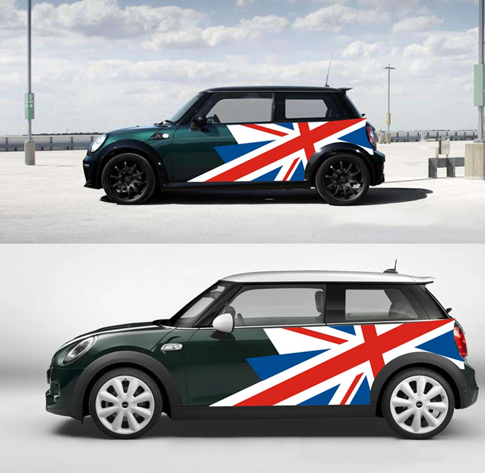 Union Jack Auto Außentür Seite Körper Aufkleber Aufkleber Für MINI Cooper Countryman R60 R55 R56 F55 F56 F60 Auto Styling Zubehör – Detail 7