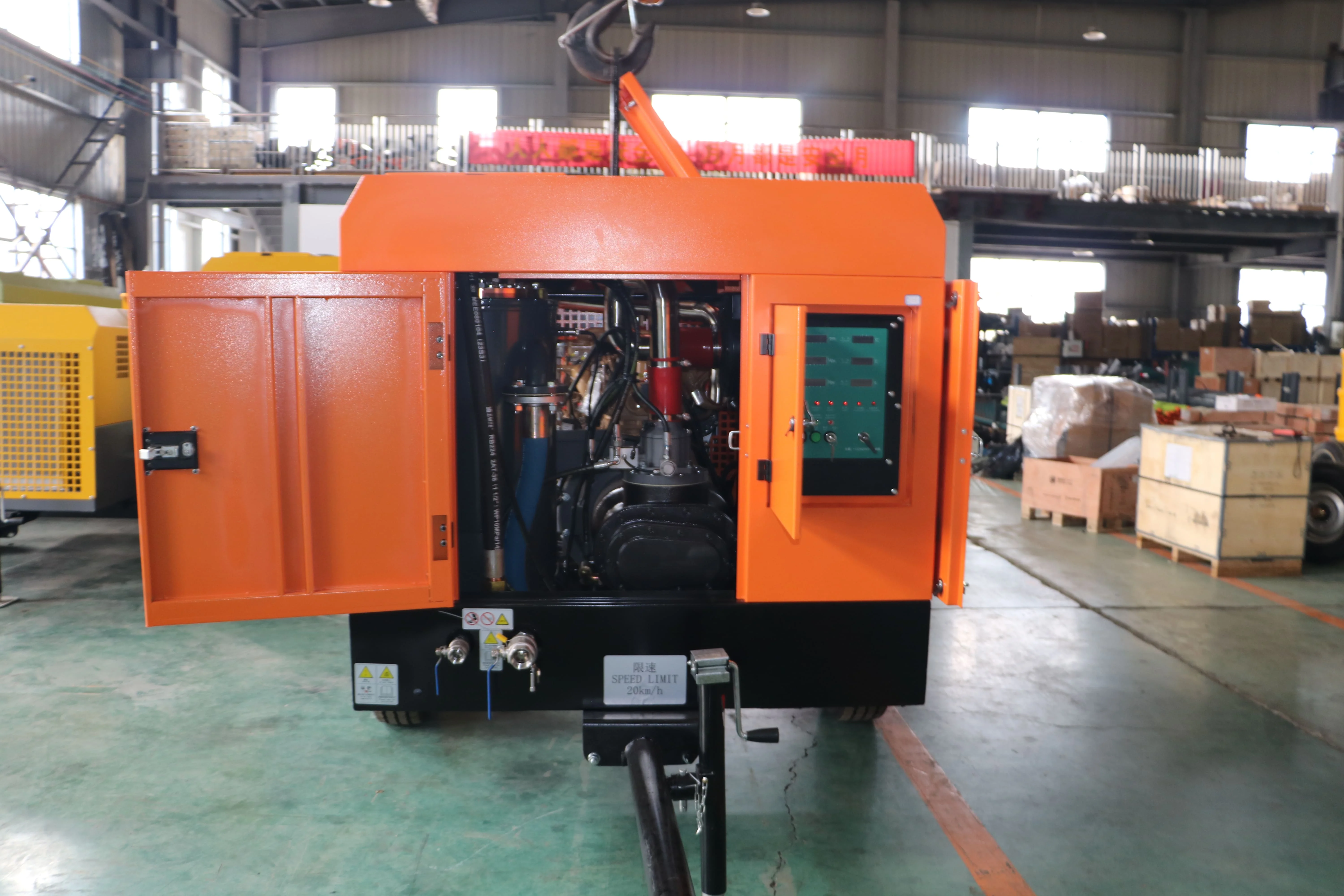 ضاغط هواء ديزل محمول 10 بار 10 م 3 / دقيقة للتعدين والبناء