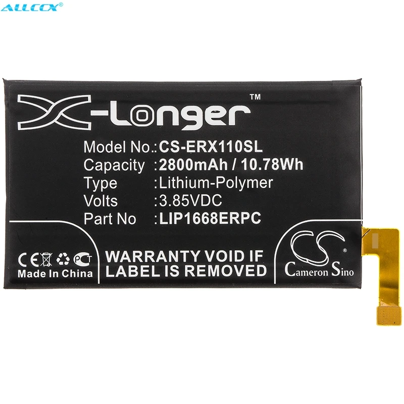 Batería de 2800mAh LIP1668ERPC para Sony I3113, I3123, I4113, I4193, Xperia 10