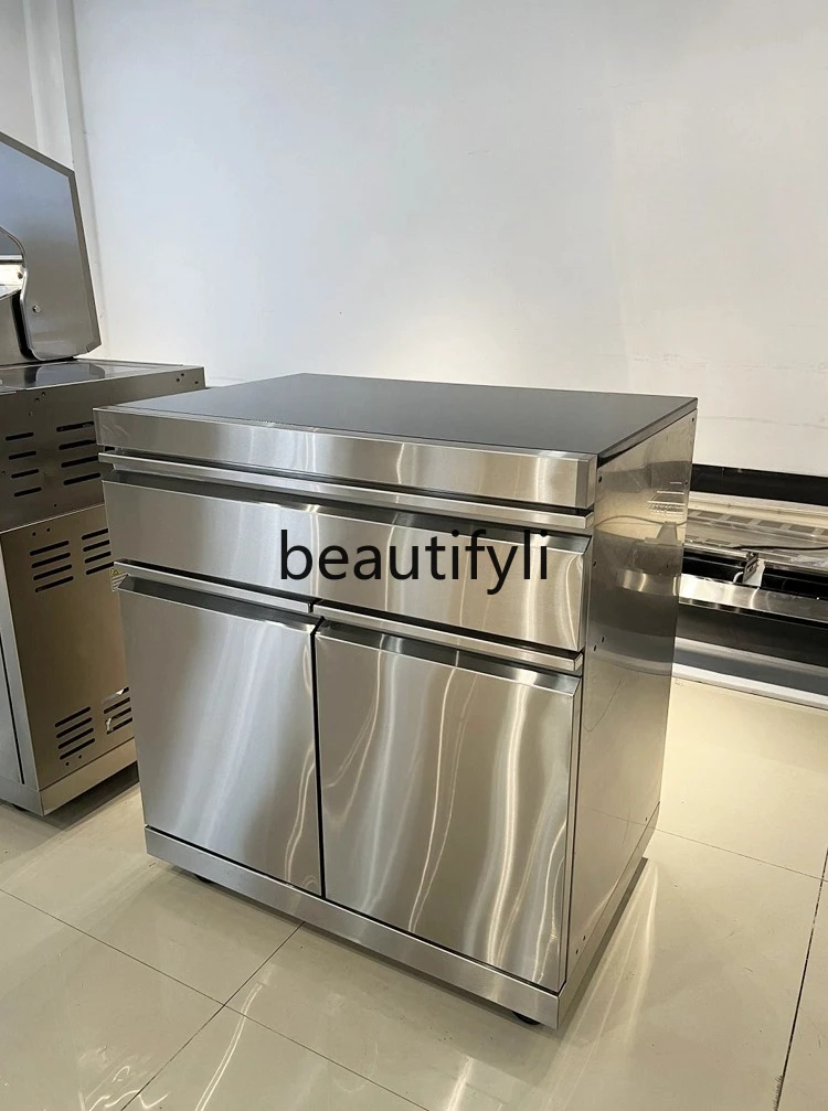 Courtyard New Stainless Steel Modular Combination Grill Mobile Grill, Outdoor Kitchen