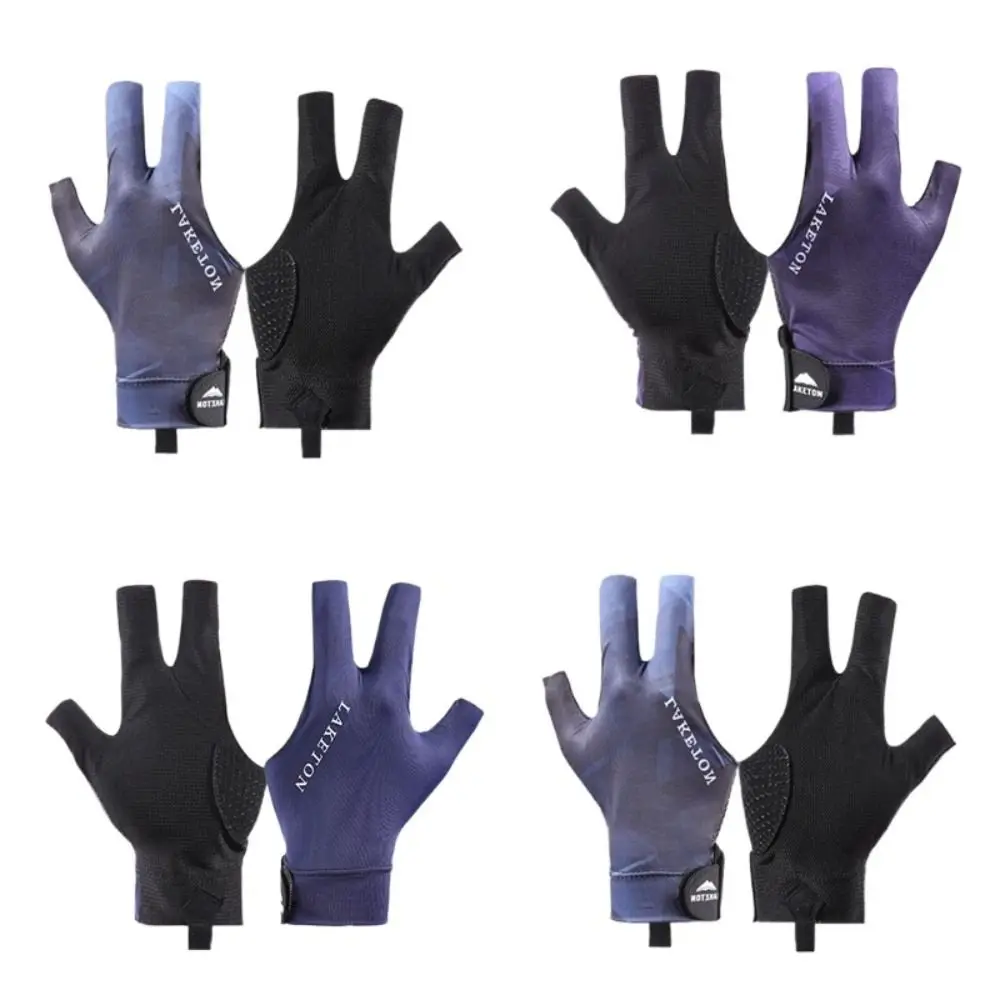 High Quality Half Finger Billiards Gloves Breathability Thin Billiards Accessories Elastic Light Snooker Gloves