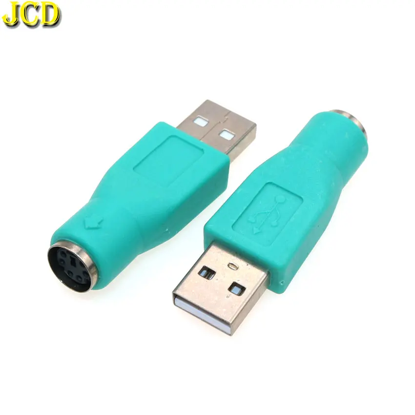 

JCD 1PCS USB Male Female Plug for PS/2 Female Adapter Converter USB Connector For PC to for Sony PS2 Keyboard Mouse