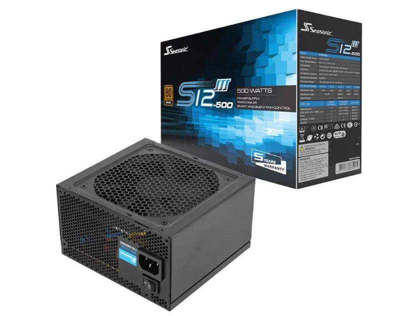 SEASONIC  S12III 500W Bronze Medal Power Supply Game Power Supply Direct ATX12 V Desktop Power Supply