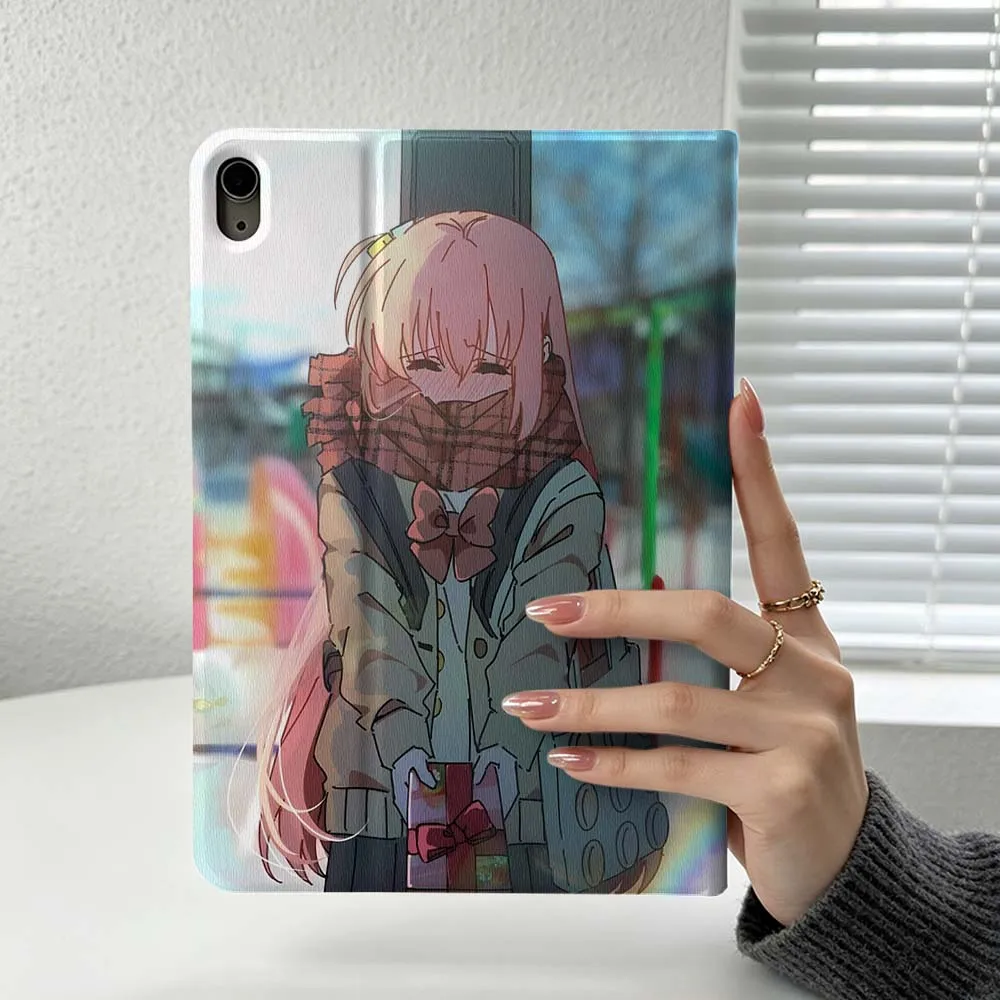 Anime B-Bocchi T-The Rock Cover For iPad Pro Air mini 7 6 5 4 3 2 1 9gen M5 M4 11th 10th A17 Pro A16 Soft Inch Tablet Case