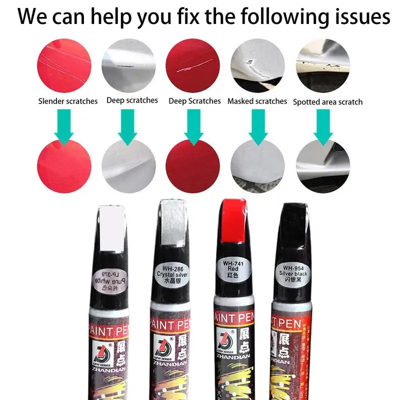 12ml Car Scratch Remover Pen Black Pearl Waterproof Car Scratch Repair Kit Car Touch Up Paint Auto Scratch Remover