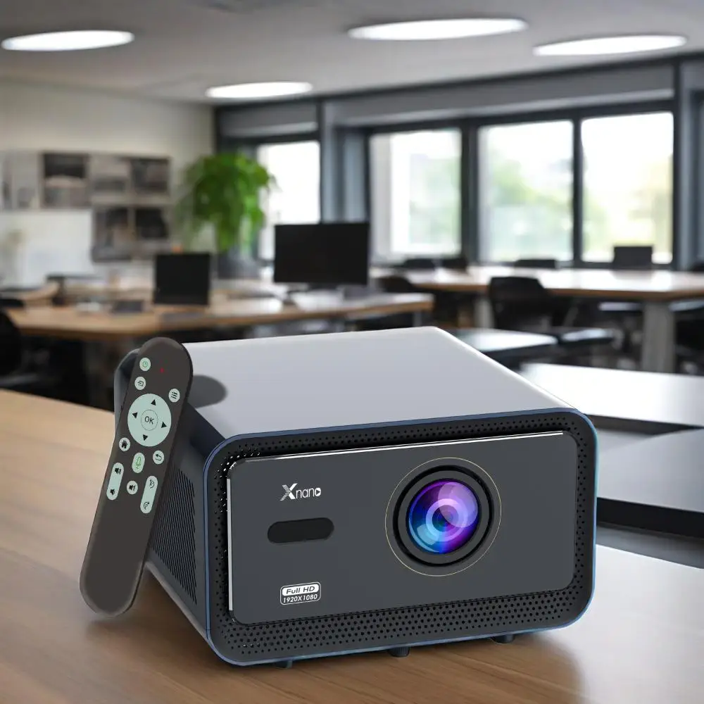 

XNANO Business Office Smart Projector HS110 High Lumen FHD 1080P WIFI6 Android12 Large Screen Portable Dust-Proof Projector 4K