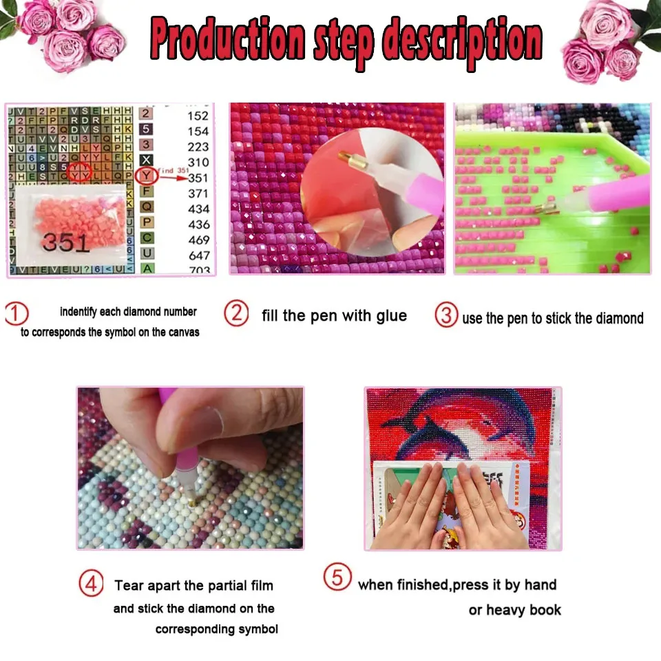 Sz26The Studded 5D DIY Diamond Painting Kit Naughty Girl Full  Round Rhinestone Cross Stitch Handmade Mosaic Home Decor Gift view 5