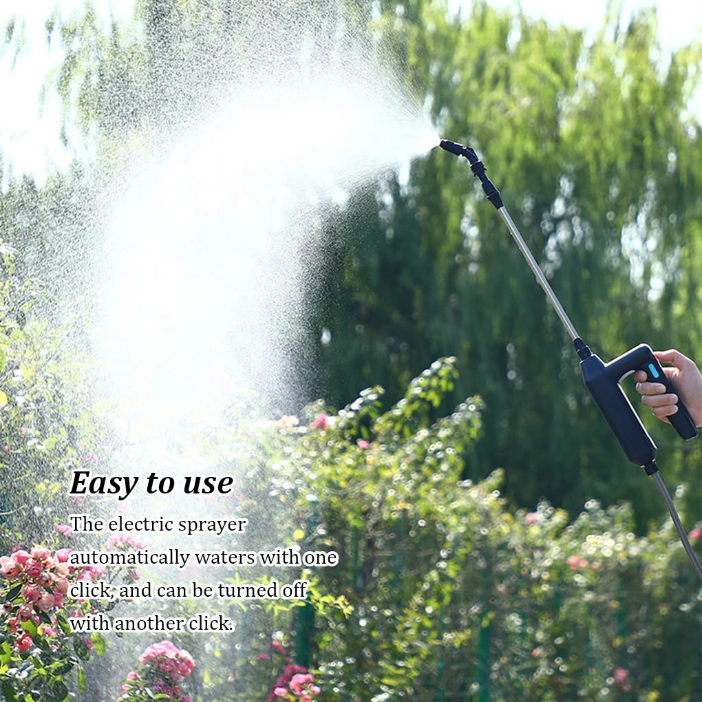 Electric Sprayer USB Rechargeable Plant Bottle Sprinkler Watering Can Garden with 3/5/8M Hose Lawn Watering Tools