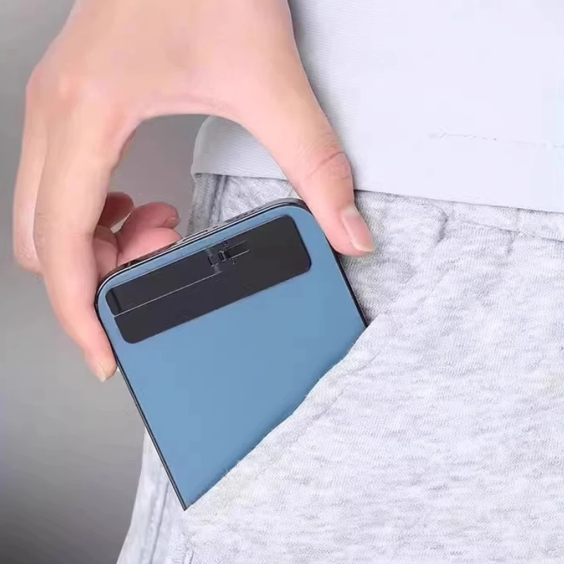 Mini béquille de téléphone Ultra fine, support universel pliable en métal pour IPhone/Samsung