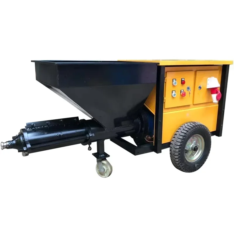 2026-7.5 kW 380V Fireproof Coating Powder Wall Plastering Machine, Cement Mortar Concrete Spraying Machine