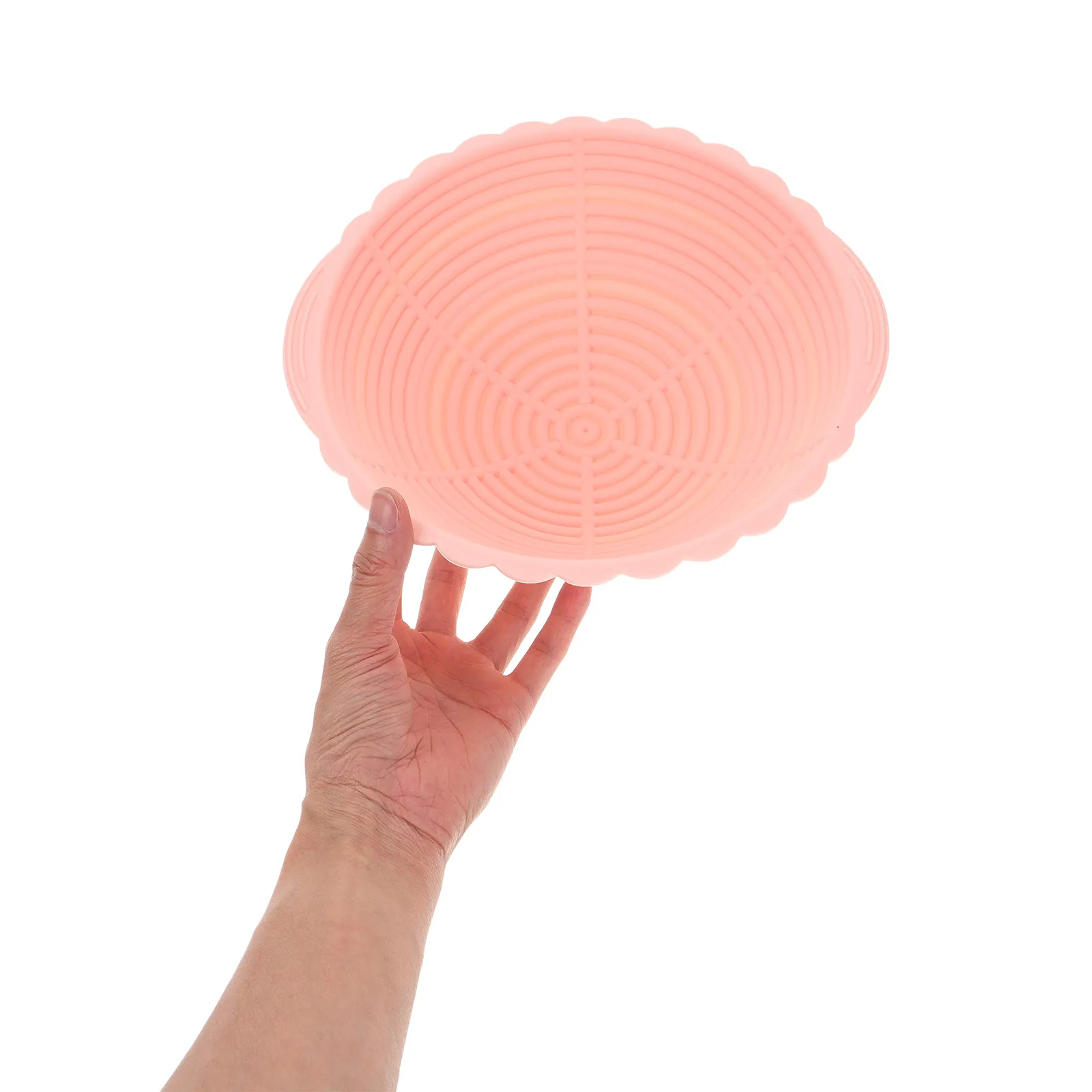 Foldable Large Capacity Silicone Banneton Basket Pink Round Bread Proofing Basket Sourdough Baking Supply Bread Baking Kit - view 6