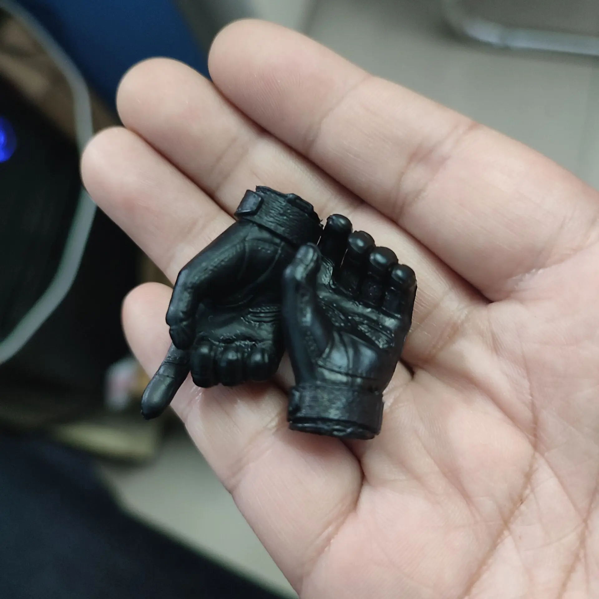 Pary w magazynie 1/6 Sca Man Male Hands Gloved Hand Black Type Holding Figure Gun Holder Gloves Model For 12" Action figure