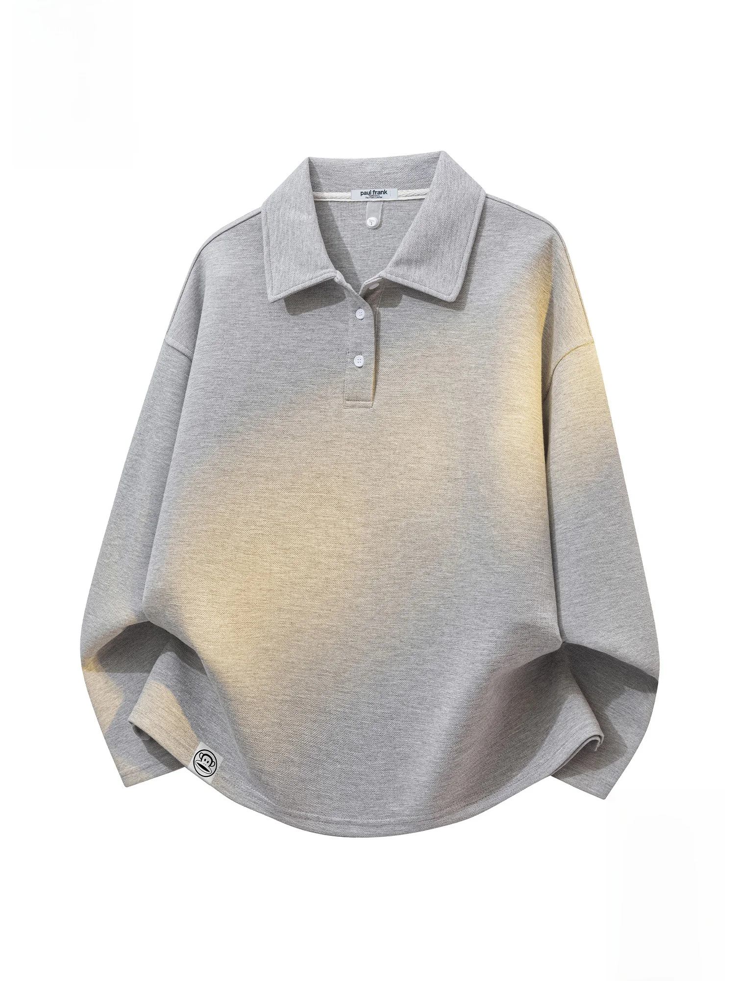 

Мужская толстовка Paul Frank свободного кроя с длинным рукавом, повседневная, с воротником, зимняя, базовая, удобная, из смесового полиэстера и хлопка