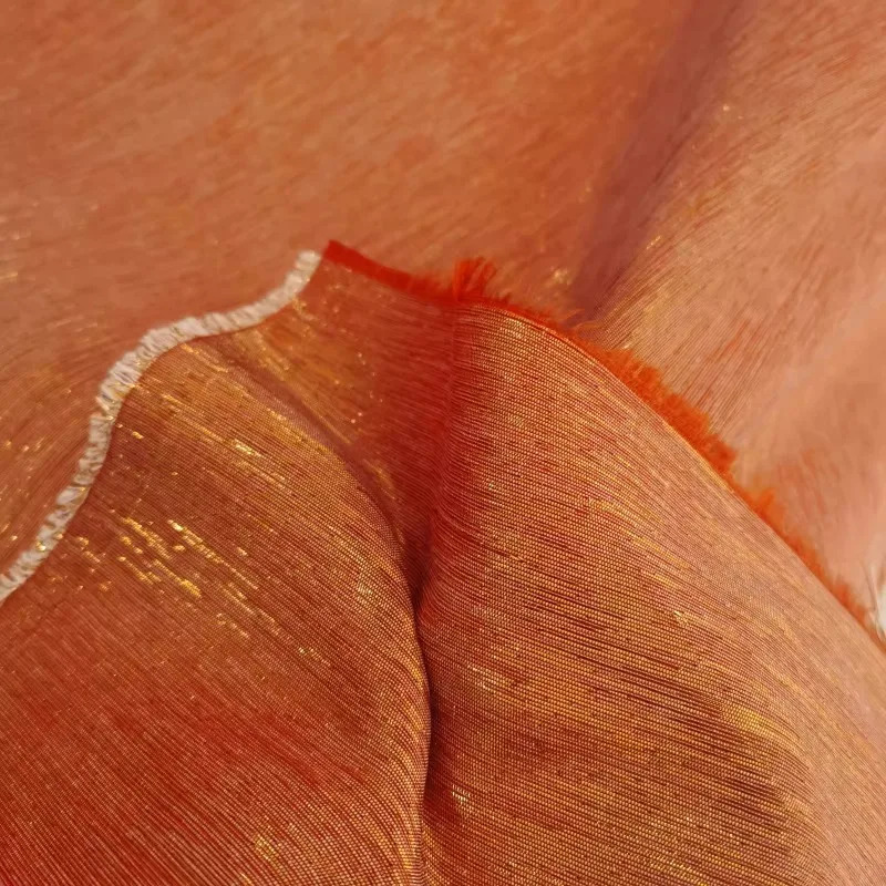 

Metal Wire Non Elastic Fabric Hanfu Handmade Luggage Clothing Designer Graduation DIY Sewing Cloth By The Meter Material