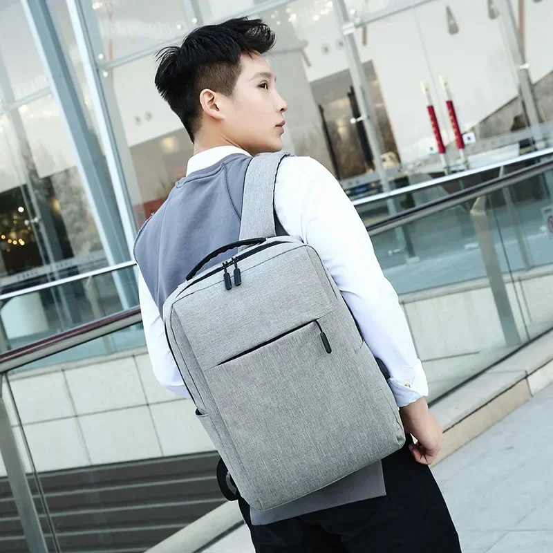 Business Backapcks Men Women Portable Large Capacity Travel Backpack Ultralight Unisex Laptop Bag Solid Color Student Schoolbags