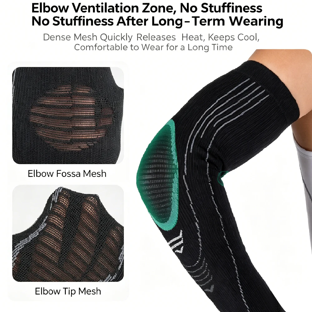 1/2PCS Men & Women Full Arm Sl - Tennis Elbow Brace 评论和价格