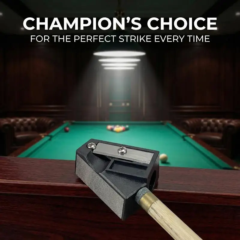Pool Cue Repair Tool 6 in 1 Multifunctional Billiard Equipment With Leather Head Tip Shaper For Club Family Use view 4