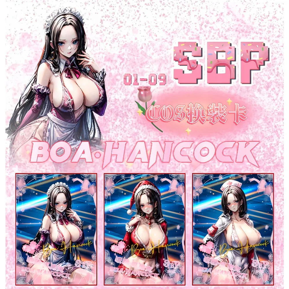 The Empress Story Cards Goddess Series Collection Anime Boa·Hancock Charming Attractive Lip Print Cards Children Birthday Gifts