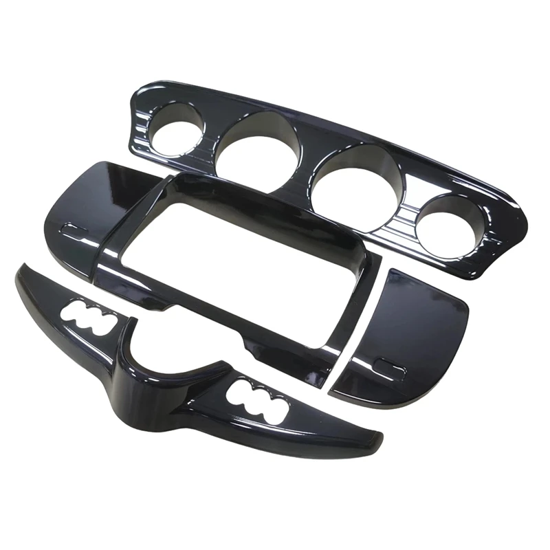 Super Sale Front Gauge Stereo Accent Trim Cover Dash Switch Panel Kit for Harley