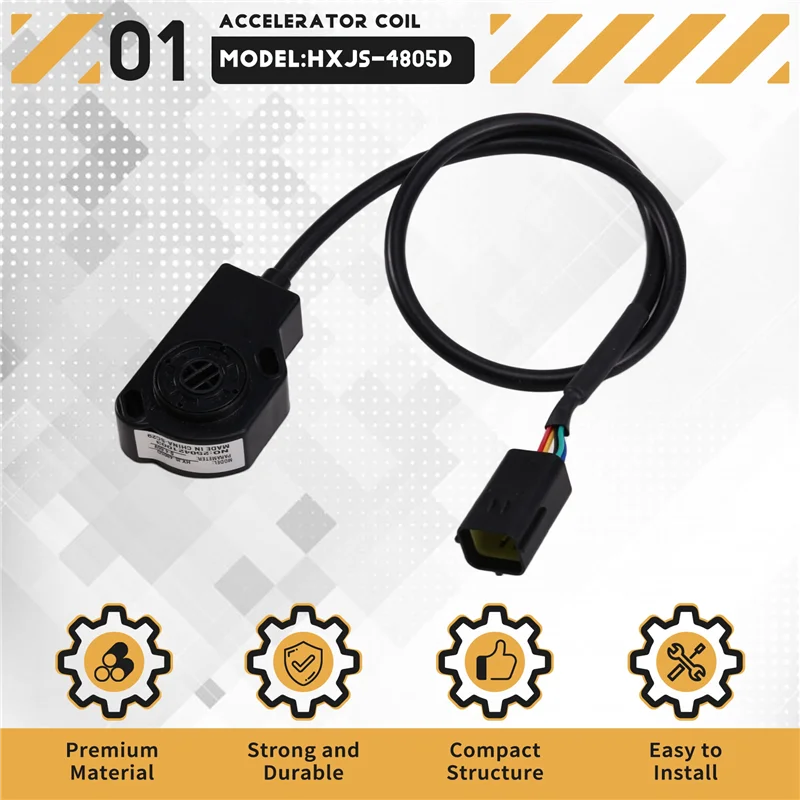 

Advanced HXJS-4805D Electric Pedal Accelerator Box, 0-4.6V Output, Supports 12-96V Input For Smooth Vehicle Control