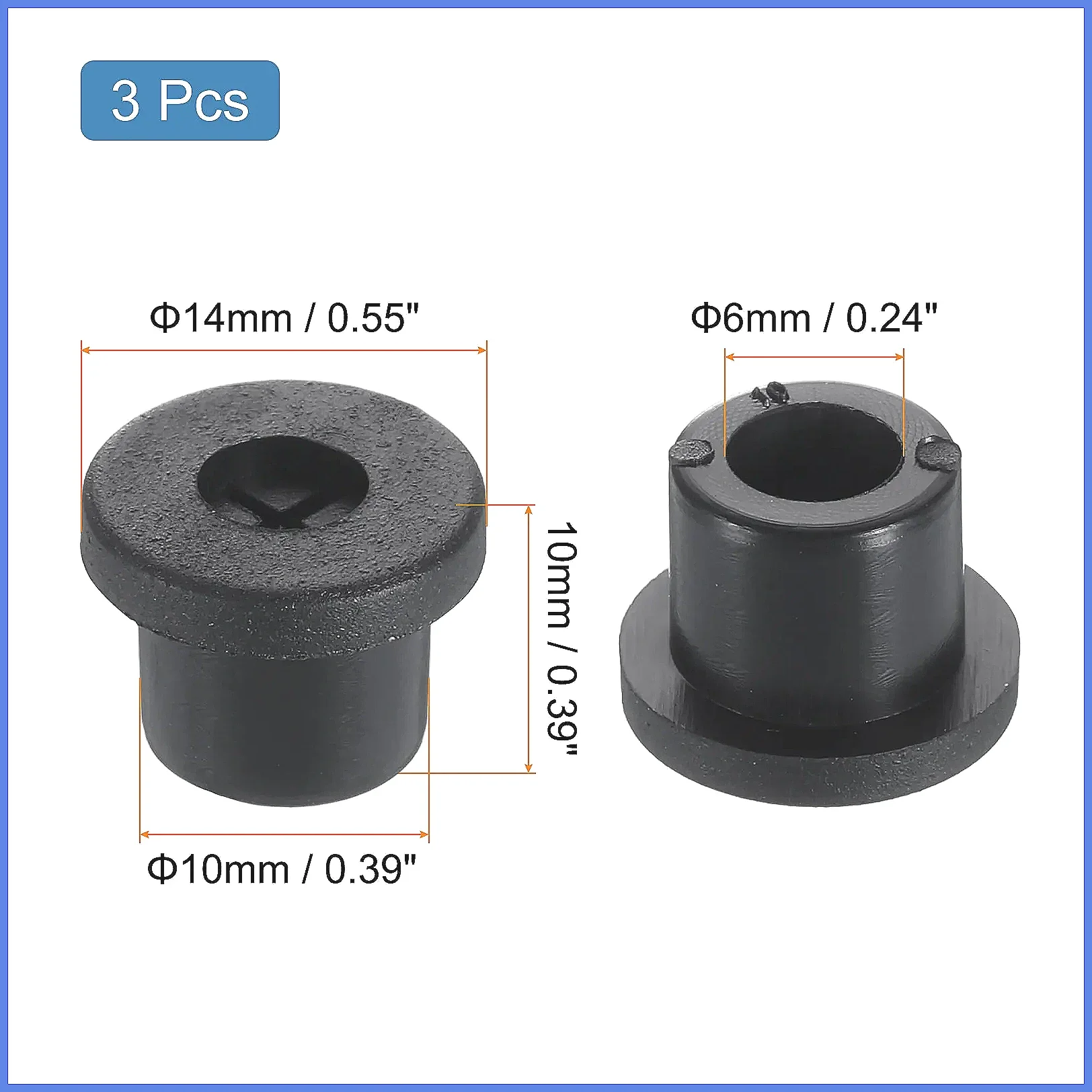 3/5/7Pcs Cable Cord Grommet Fit 10-22mm Flexible Rubber Grommets Wire Hole Cover Pass Through for Office Computer Desk