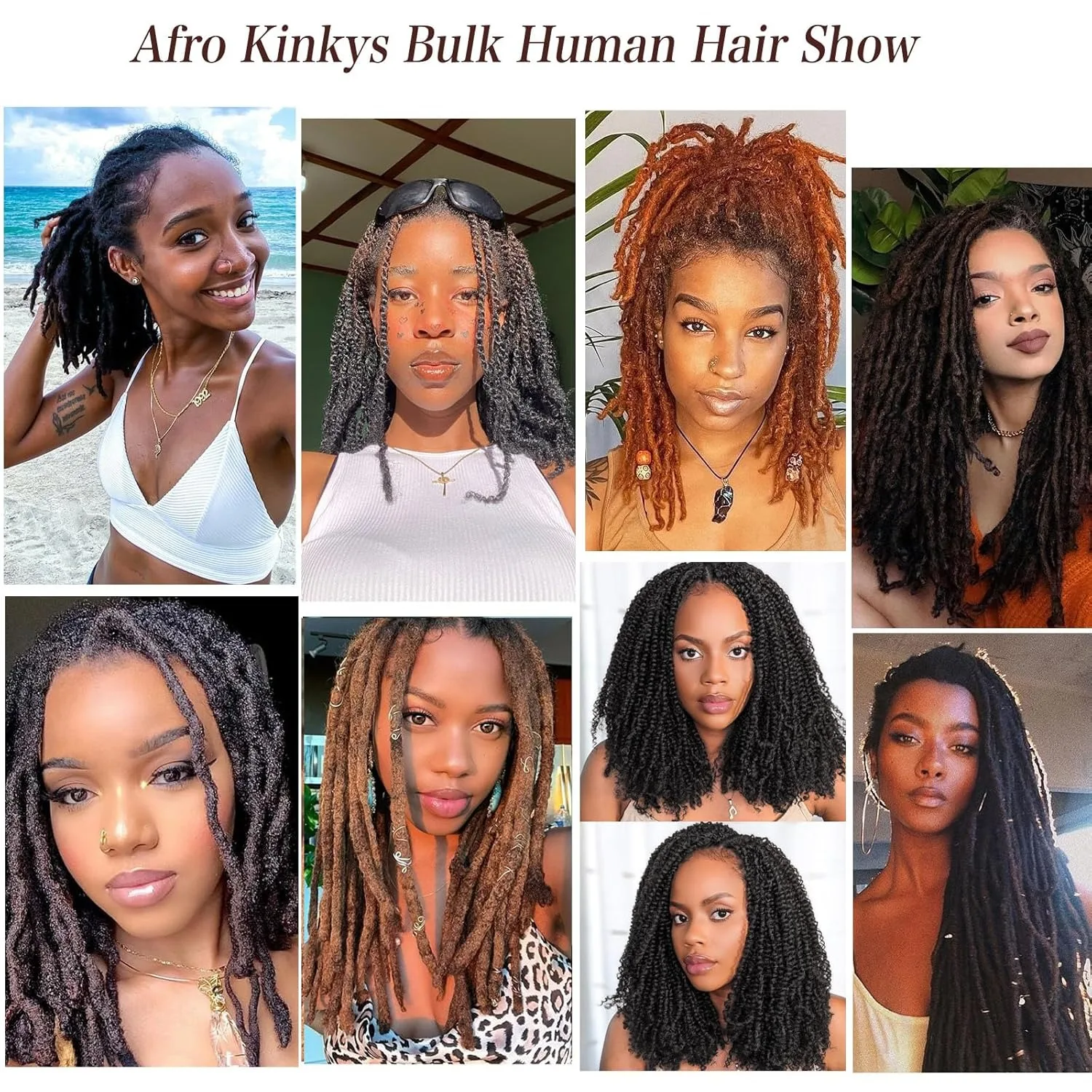 30 oder 50 g/Packung 10-18 Zoll 4C Afro Kinky Bulk Echthaarverlängerungen ohne Schuss brasilianisches Remy Bulk für Locs Micro Twist Flechthaar – Detail 19