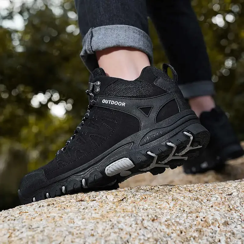 

Natural Leather Mid Treking Shoes Man Buy Shoes Breathable Hiking Shoes Sneakers Sport Best News Life Luxus Fashion-man