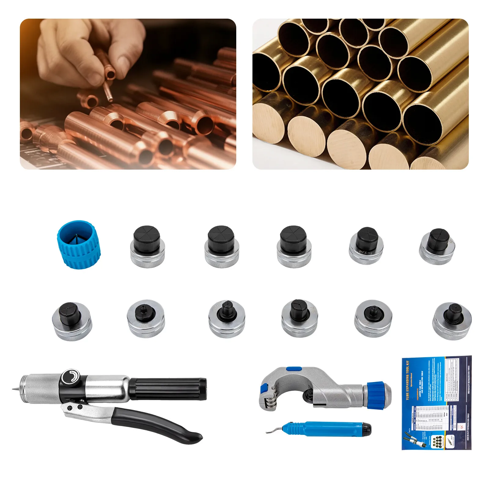 45 #Steel Hydraulic Expander Tool 10mm-42mm Tube Cutter Expanding Copper Tube Expander