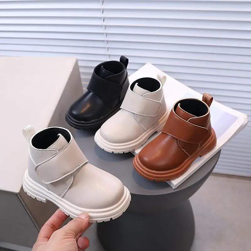 

Girl Ankle Boots Spring Autumn Thick Sole Soft Sole Princess Shoes Anti Slip Versatile Child Kawaii Fashion New Hot Casual Shoe