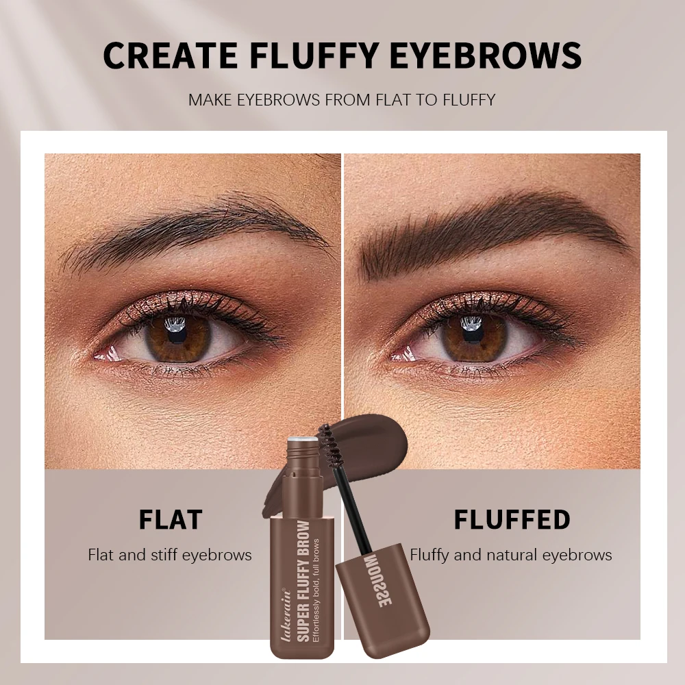 Waterproof Eyebrow Mousse Superfluff Volumizing Brow Thick Fluffy Brows Soft Long-lasting Makeup Fluffy Thick Eyebrows  Makeup