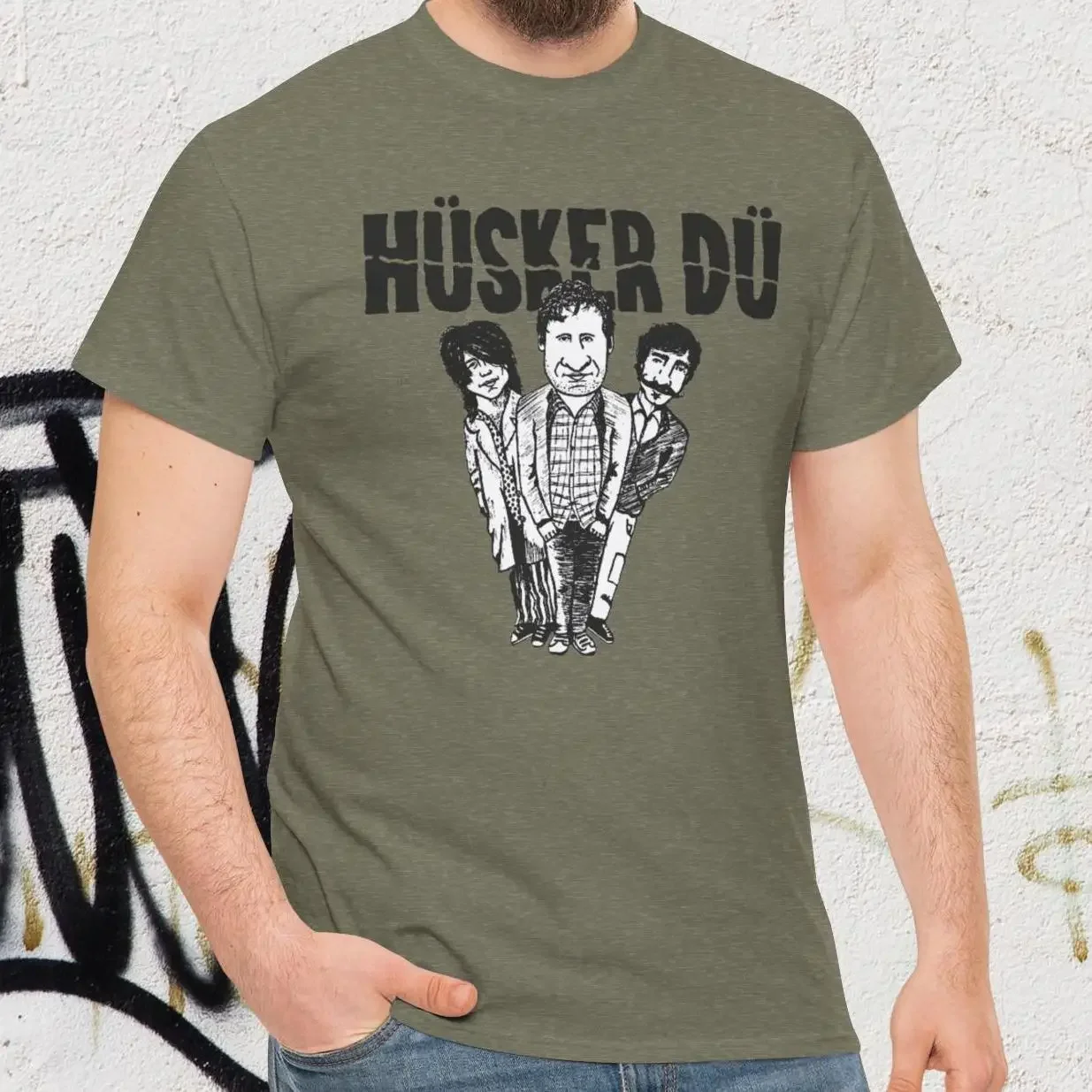 Husker Du Minnesota Punk T Shirt Concert Flyer Art Bob Mould Fan Minneapolis Poster Fun