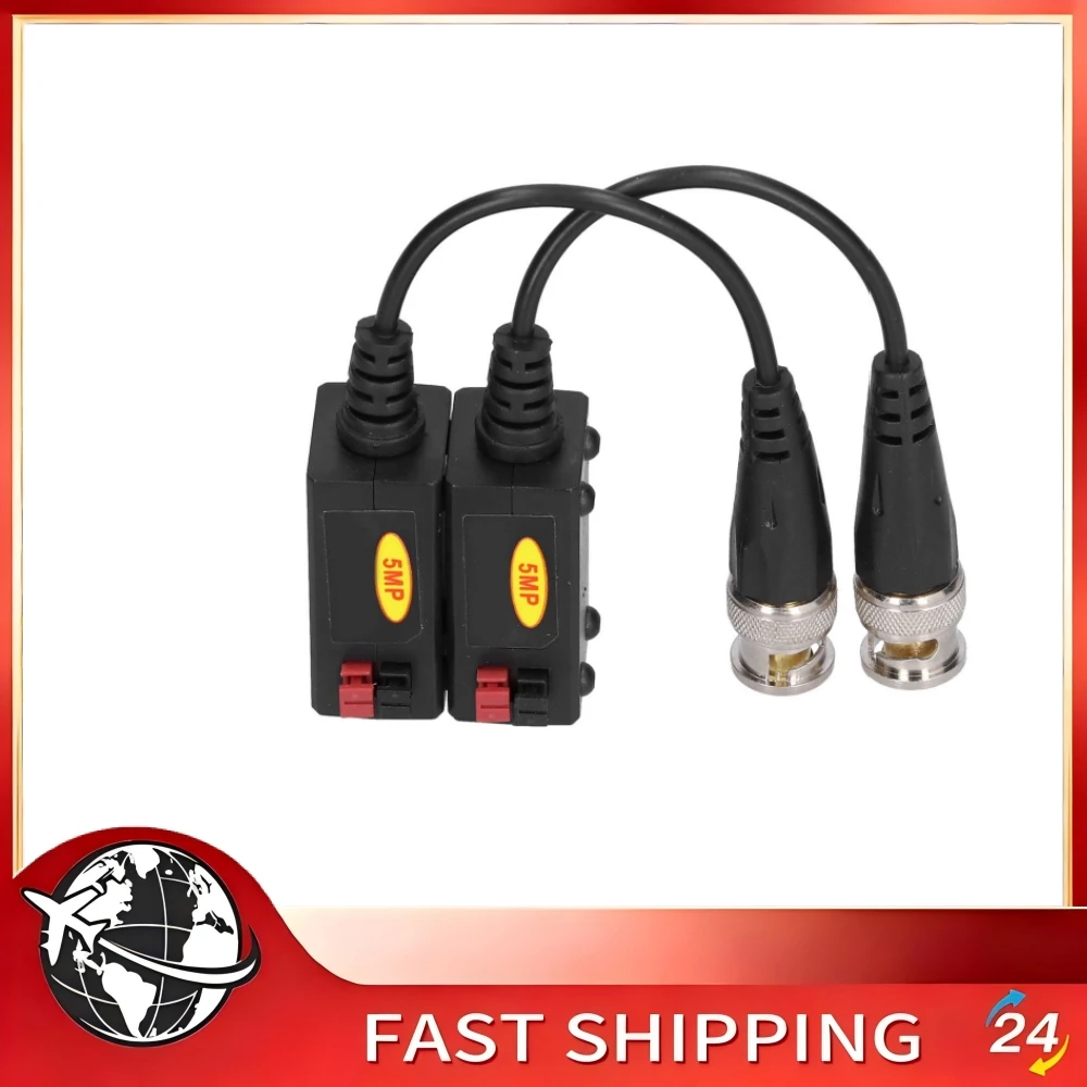 UTP Balun Balun Transceiver Single Port HD Easy Installation Strong Compatibility Ethernet Over Coax for Video