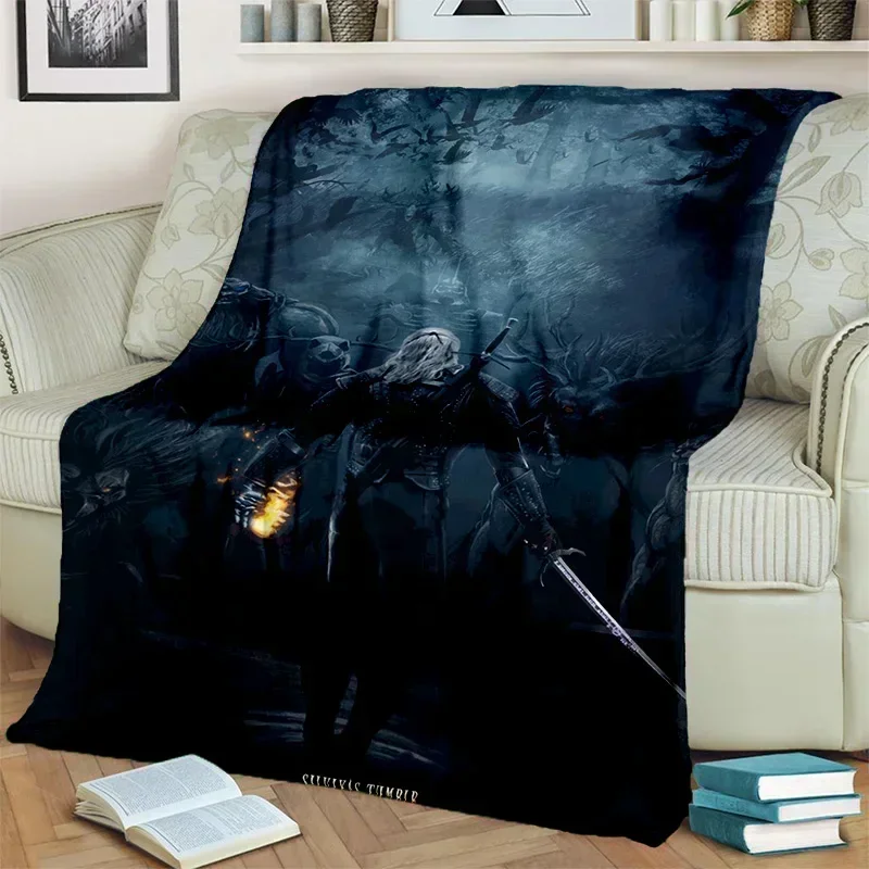 

3D Print Baby Blanket The W-Witcher Gamer Cartoon Soft Warm Babes Carpet for Home Bedroom Bed Sofa Picnic Travel Cover Blankets