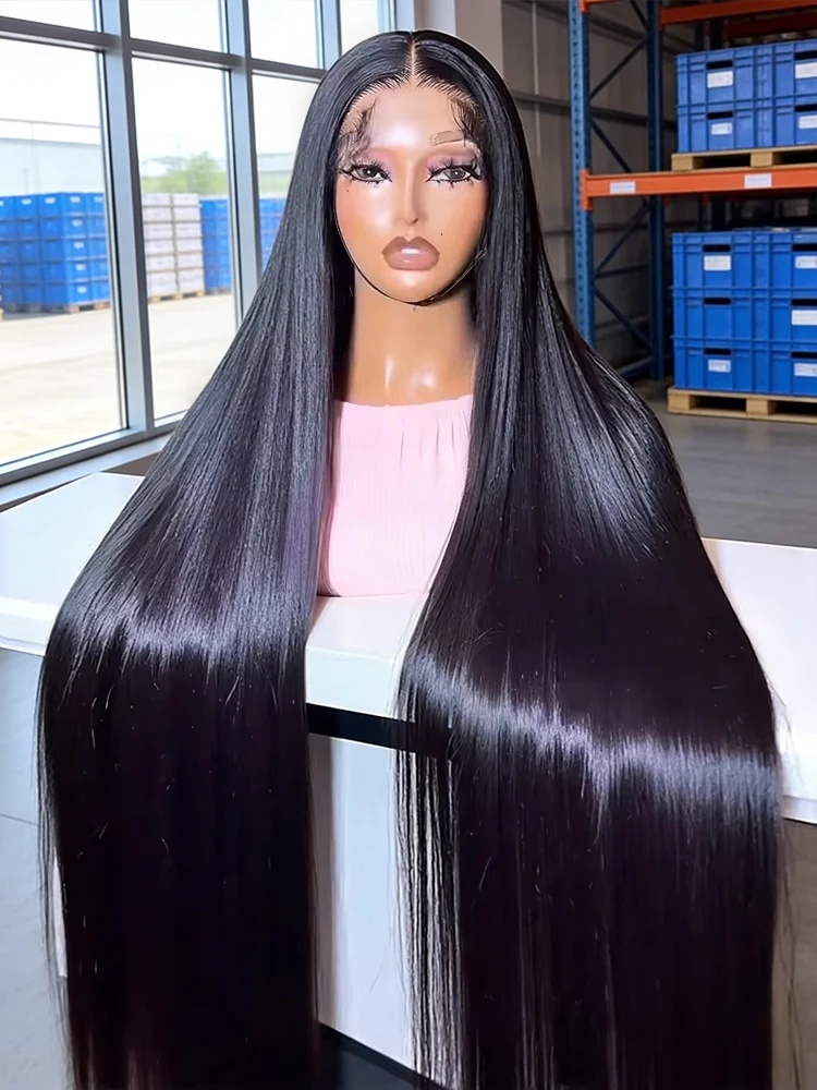 

Парик из натуральных бразильских волос, 250 плотности, 30-40 дюймов, идеально прямые, с HD кружевной фронтальной частью 13x4/13x6, без клея, предварительно прорезанный, для чернокожих женщин