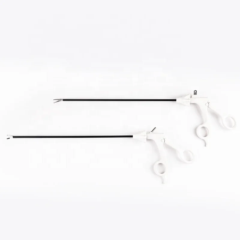 3 R Reusle Laparoscopic Instruments Insulated Forceps Double Action Curved Scissors//