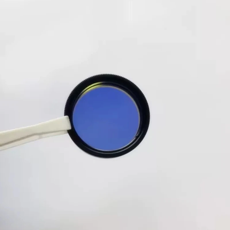 1PCS 24-40.5mm Lenses 450nm Blue Narrowband Bandpass Filter BP450-30K 30nm Bandwidth OD3–OD4 Lens