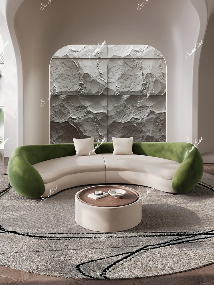 Arco semicircular, zona salón  - Home Office Sofa reseña y precio