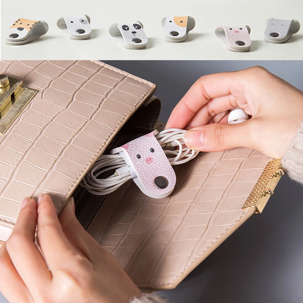 

2 Pcs Data Cable Buckle Earphones Manager Organizer Wire Organizers for Cords USB Holder