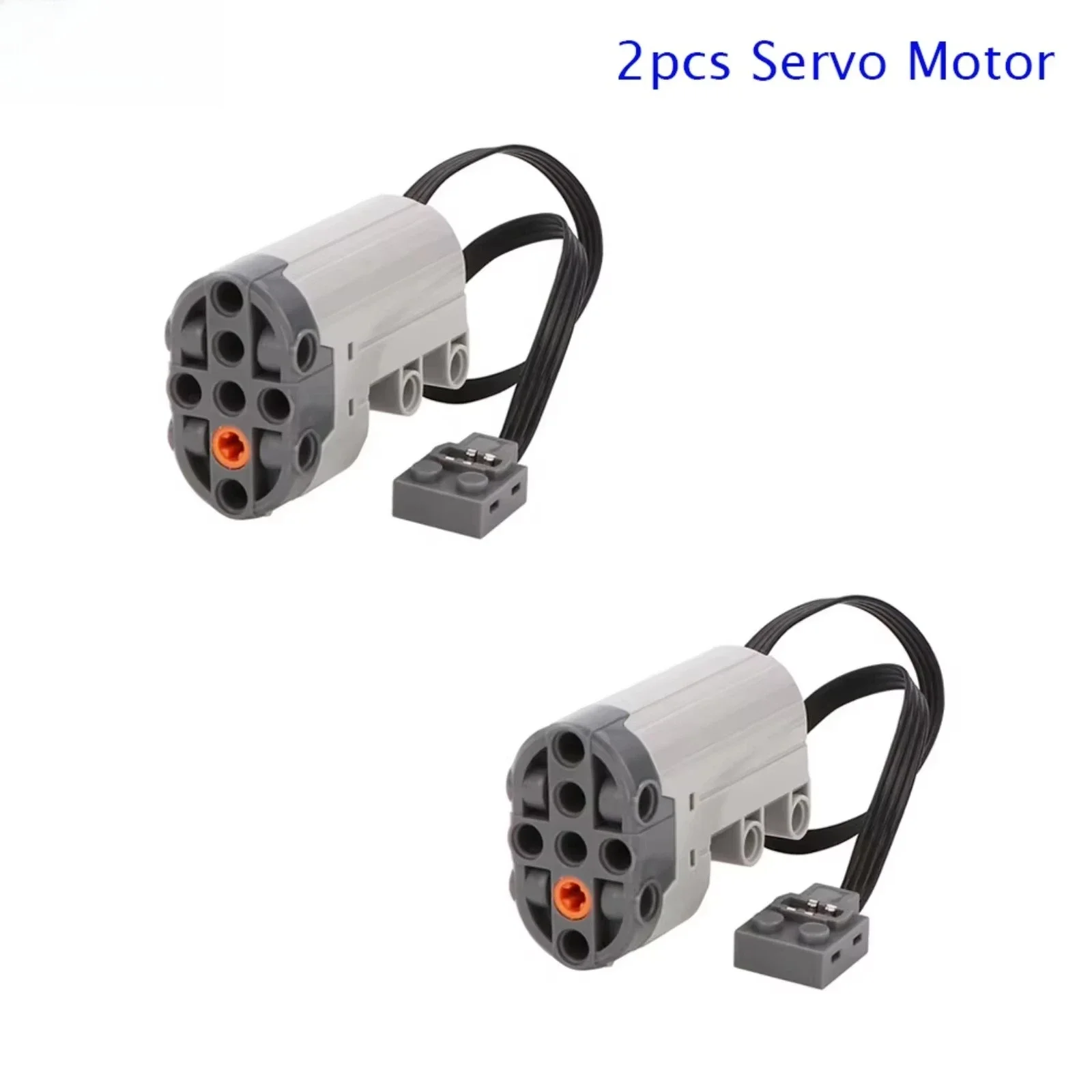 2PCS Servo Motor Technical Power Functions MOC Parts Electric Assembled Building Blocks Car Toys Compatible with 88004