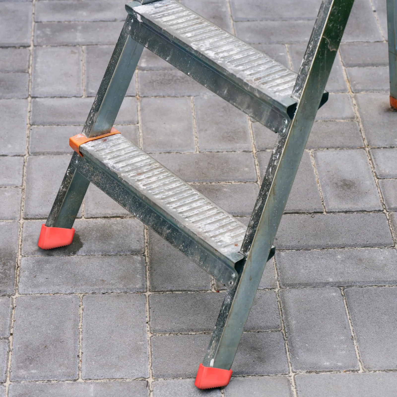 4 قطعة غطاء أقدام عدم الانزلاق المطاط سلم حماة القدم المضادة للانزلاق الساق قبعات سلم اكسسوارات استبدال حصيرة للاستخدام المنزلي