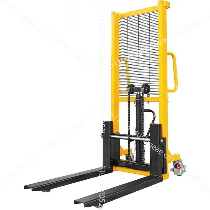 

Manual hydraulic stack truck forklift small 0.5 ton lift lift forklift loading and unloading truck
