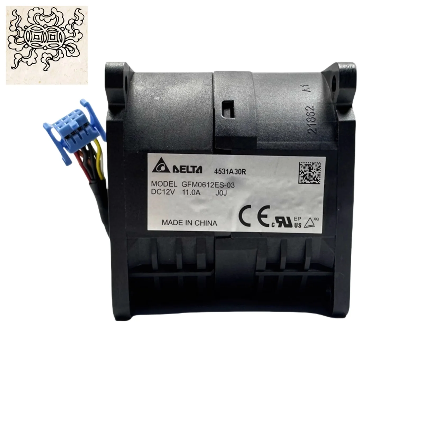 

Jinlingge для серверного вентилятора Delta GFM0612ES-03 | Турбинный вентилятор 12В 11А | Центробежный CE, 24 000 об/мин. | Центр обработки данных управления ШИМ/GPU