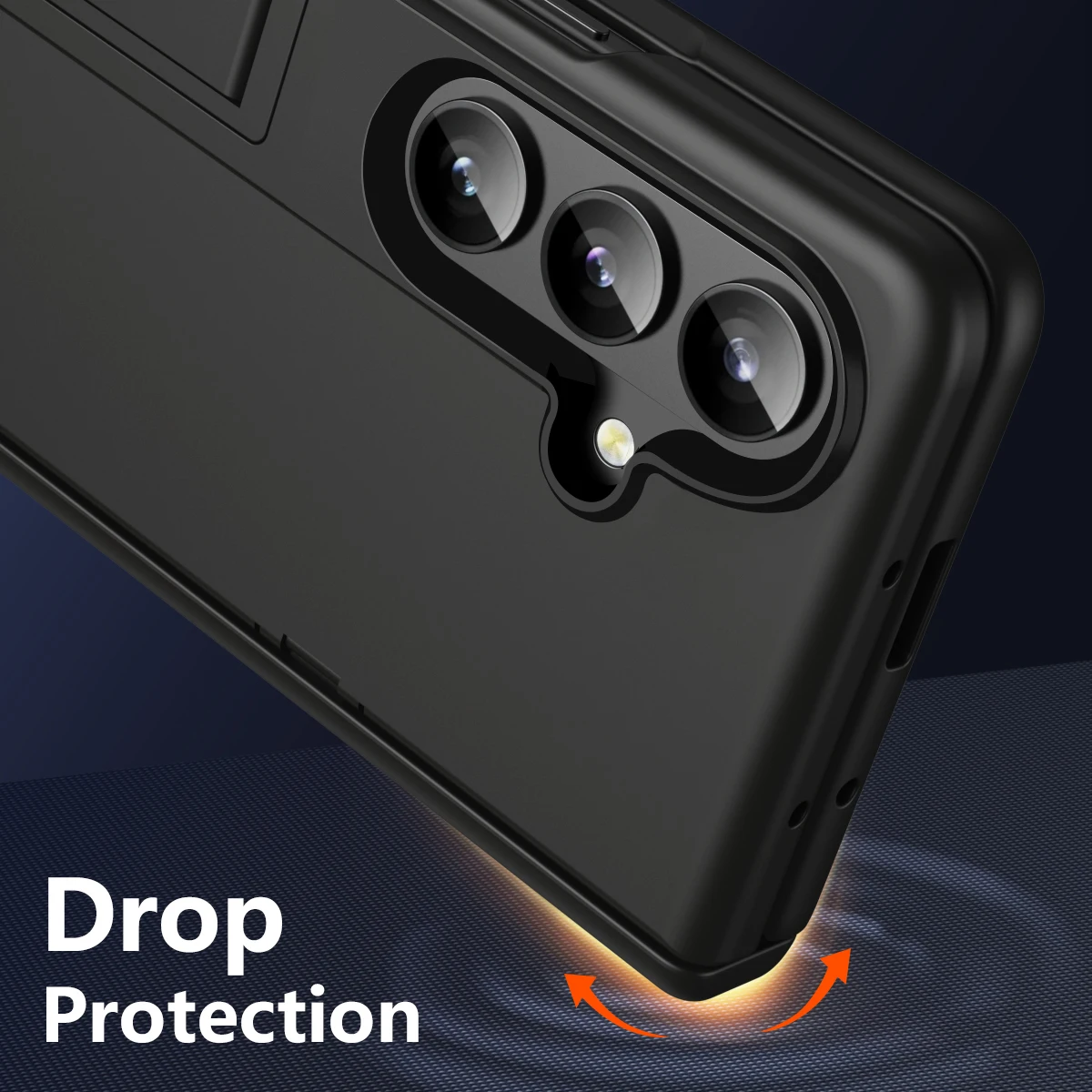 360 degree Shockproof Case for Samsung Galaxy Fold8 7 6 5 4 ,front frame PC +Screen Glass+ Full Phone cover Stand Shell Skins