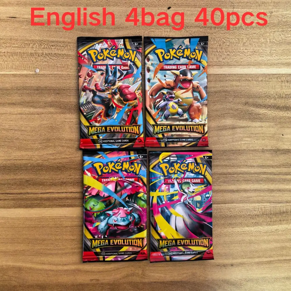 40 stuks Pokemon-kaarten GX Vmax EX Mega Origin Brilliant Stars Card Shining Game Collection Battle Transaction Card Vakantiegeschenken
