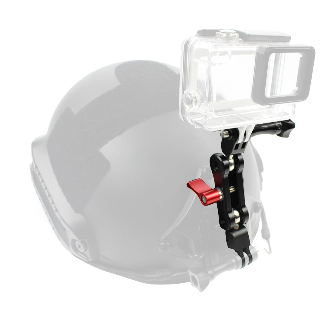 Aluminum Alloy Magic Arm Mount Adapter Dual Head Pivot Activity Connector 360° Rotation for Gopro Action Camera for DJI Osmo